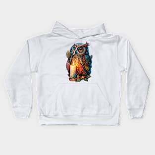 Night Owl Painting Kids Hoodie